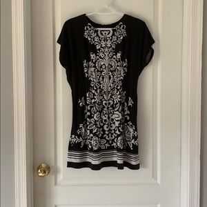 Black and White Mini Dress